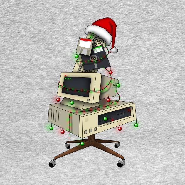 Retro Computer Christmas Tree! by BGL